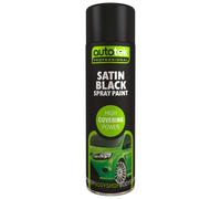 Autotek Satin Black Spray Paint 500ml 500ml Black