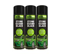 Autotek Stone Black Guard Protects Against Chips Aerosol Spay Paint 500ml x3