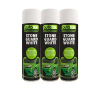 Autotek White Stone Guard Protects Against Chips Aerosol Spay Paint 500ml x3