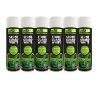 Autotek White Stone Guard Protects Against Chips Aerosol Spay Paint 500ml x6