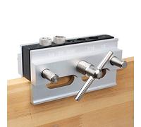 AUTOTOOLHOME Self Centering Doweling Jig Dowel Jig Kit Drill Jig for Straight Holes Wood Joiner 6 Drill Guide Bushings Set Woodworking Power Tool Accessory Jigs