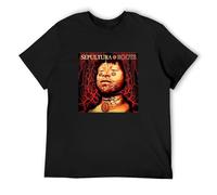 Autou Sepultura Roots T-Shirt Woman Crop Top Short Sleeves Lumbar T Shirt Tops 3XL Black
