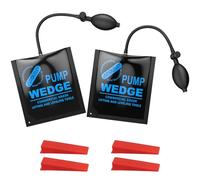 AUTOUTLET 2 X Air Wedge Pump Up Polyurethane Rubber Bag for Car Door Window Frame Fitting Install Shim Wedge Hand Pump Lifts up to 297 lbs