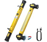 AUTOUTLET 360° Rotating & Adjustable 3 Color Automotive Work Light with Emergency Phone Power Bank, Waterproof & Dual-Head Hook, 6000mAh Battery, Type-C Fast Charging for Car Repairs and Emergencies