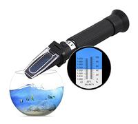 AUTOUTLET Salinity Refractometer for Aquarium Salinity Tester with ATC and Dual Scale 0-100‰ & 1.000-1.070 Specific Gravity Saltwater Tester for Seawater Pool Fish Tank