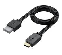 AUTOUTLET Wii to HDMI Converter, 1080P HD Adapter with 4:3/16:9 Aspect Ratio Switch, Plug and Play, Compatible with Nintendo Wii and Wii U for TV/Monitor, 150cm HDMI Cable Included Black