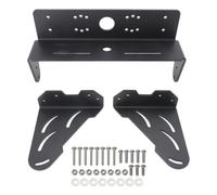 AUTOVIC Dual Fish Finder Graph Mount for Boats, Universal Adjustable Marine Electronics Mount Bracket, Heavy Duty Aluminum Construction, 45° Quick Adjustment, Stainless Hardware Included