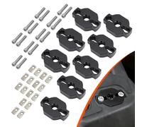 AUTOVIC Heavy-Duty ATV Tie Down Anchors Kit Aluminum Anchor Accessories for CF Moto UTV/ATV Low-Profile Design Stronger Clamping Force Mounts 8pcs Black