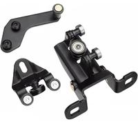AUTOVIEW Fits for Ford Transit MK6 MK7 Left Side Sliding Door Top Middle Bottom Roller Runner Guide Set 3pc Black 1667675 1705694 1639910