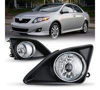 AUTOWIKI Fog Lights For Toyota Corolla 2009-2010 Fog Light Assembly 2PCS OEM Replacement Fog Lamps