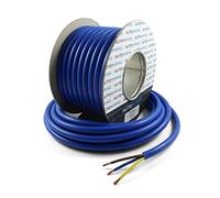 Autowiring Arctic Grade Blue Flex 3183A 2.5mm2 3 Core Outdoors Heavy Duty 25AMP 240V Mains PVC Cable Wire (8 Metre)