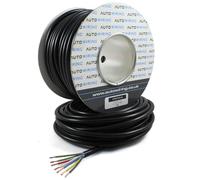 AUTOWIRING Automotive 7 Core Cable 12v 24v Trailer Caravan Wire (16.5 AMP Rated 1mm²) 5/10/30/50/100 Metre (5 Metre Coil)