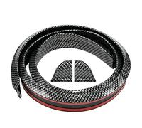 AUTOXBERT 1.5m Universal Carbon Fiber Car Rear Roof Tail Trunk Spoiler Wing Lip Trim,Carbon Fiber Universal Car Rear Roof Trunk Spoiler Wing Lip Trim Sticker