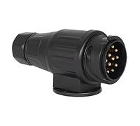 AUTOXBERT 13 Pin Trailer Plug, DC 12V Waterproof Trailer Plug Connector for Car Europe Caravans RV Tractor Vans Lorry Trailers