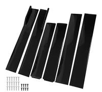 AUTOXBERT 2.2m Gloss Black Universal Car Side Skirts Extension Rocker Panel Splitter Lip,Universal Side Skirts Extension Rocker