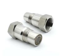 AUTOXBERT 2Pcs Oxygen Sensor Adapter Engine Light Eliminator Adapter Welding Plug Engine Auxiliary With Filter Auto Parts Spark Plug Non-Foulers M18X1.5 45mm