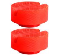 AUTOXBERT Car Rubber Jack Pad, Universal Floor Slotted Car Polythene Jack Pad Frame Protector for Pinch Weld Stand Adapter Side Lifting Disk Jacking Tool 2Pcs