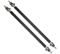 AUTOXBERT Front Splitter Lip Support Rods 1 Pair Adjustable 20cm Car Front Bumper Support Bar Strut Lip Splitter Diffuser Strut Rod Tie Bars Car Modification Support Rod for Spoiler Struts(Black)