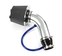 AUTOXBERT One Set Universal Car Inlet Cold Air Intake Filter Alumimum Induction Kit Pipe Hose System 3inches Accessories Silver(One Set,76mm)