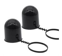 AUTOXBERT Universal 50Mm Tow Bar Cap Black Durable Caravan Trailer Protection Towing Hitch Tow Ball Cover Car Accessories Prevent Falling