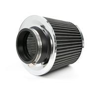 AUTOXBERT Universal Car Air Filter Induction Kit Sports Car Cone Air Filter Chrome Finish Silver 3" 76mm Performance High Flow Cold Air Intake Cone Replacement Dry Filter(Single Pack,76mm)