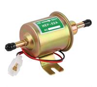AUTOXBERT Universal Electric Fuel Pump 12V Low Pressure 4-7 PSI Inline Fuel Pump For Gasoline or Diesel Engine Copper HEP-02A Cars Trucks Boats Carburetor Lawnmower Generators