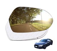 AUTOXBERT Wing Mirror Glass Right Side Convex Fit For Audi A6 C7 4G 2011 2012 2013 2014 2015 2016 2017 2018 Driver Side STICK-ON With Blind Spot