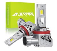 Autoyes 2025 H11 LED Headlight Bulb, 880% Brighter H11 Headlight bulb, Wireless 1:1 Size 6500K White h11 LED Bulb, 99% Canbus Ready Plug and Play LED
