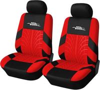 AUTOYOUTH Car Seat Covers for Front Seats, Breathable and Washable Bucket Seat Covers for Cars, Truck, SUV, Vans Airbag Compatible Automotive Interior Covers, Red