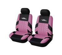 AUTOYOUTH Car Seat Covers for Front Seats, Breathable and Washable Bucket Seat Covers for Cars, Trucks, SUV, Vans, Airbag Compatible, Automotive Interior Covers, Pink