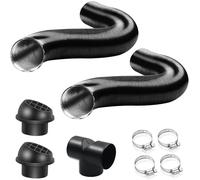 autozen Diesel Heater Exhaust Pipe Set, 75mm T Piece Diesel Heater Ducting for Diesel Heater Accessories