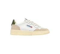 AUTRY AULM-LS17 Men's Leather Sneakers White-Green | leather sneakers