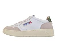AUTRY AULM-LS17 Men's Leather Sneakers White-Green | leather sneakers