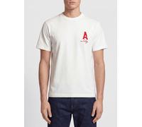 Autry Contrast Logo Cotton T-Shirt - Size: L - male