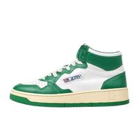 Autry Medalist high-top Sneakers 'White Green' AUMM-WB03 9