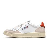 Autry Medalist Leather Low 'Suede White Orange' AULM-LS45 7