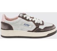 Autry Medalist Low Super Vintage Leather and Suede Sneakers with Worn Effect - Size: 37 - female