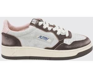 Autry Medalist Low Super Vintage Leather and Suede Sneakers with Worn Effect - Size: 37 - female