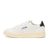 Autry Men's 01 Low Leather Sneaker Leat Wht/Black UK 6
