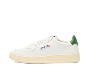 Autry Men's 01 Low Leather Sneaker Leat Wht/Green UK 6