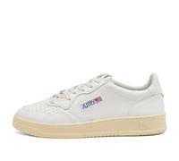 Autry Men's 01 Low Leather Sneaker Leat Wht/Wht UK 9