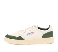 Autry Men's 01 Medalist Low Goat Leather Sneaker Wht/Bottle