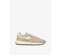 Autry Mens Autry Reelwind Low Runner Leather and Nylon Trainers Beige Eur 40 / 6 UK Men