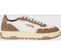 Autry Wildpace Low Leather and Mesh Sneakers with Contrast Logo and Serrated Sole - Size: 43 - male