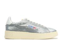 Autry Womens Dallas Low Court Trainers Silver