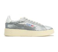 Autry Womens Dallas Low Court Trainers Silver