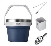 Autsel 7 Litre Ice Bucket with Lid & Ice Tongs & Scoop, Large Ice Bucket Double Walled Insulation, Perfect for Home Bars, Pubs, Restaurants, BBQs and Picnics
