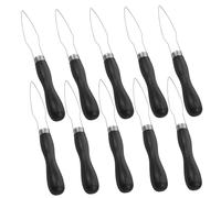 AUTSUPPL 10-pcs Button Helper Kit for Seniors and Arthritis Patients, Black Handle One-Handed Button Puller Aid Tool for Shirts, Pants, Adaptive Equipment for Elderly Dressing Assistance