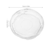 AUTSUPPL 10 Pcs Lash Extension Trays Thickened Transparent Round Eyelash Storage Cases with Diamond Cut Surface Plastic Lash Holder Boxes for Travel and Cosmetic Organization