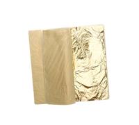 AUTSUPPL 100 Sheets Imitation Gold Leaf for Art Crafts Decoration, Gold Transfer Leaf Supplies, Copper Foil for Picture Frames DIY